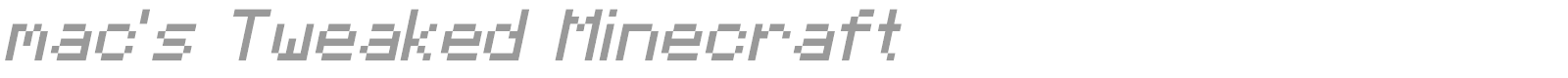 Mac's Minecraft font preview